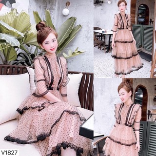 Đầm váy THIẾT KẾ CAO CẤP DVC tiểu thư sang chảnh