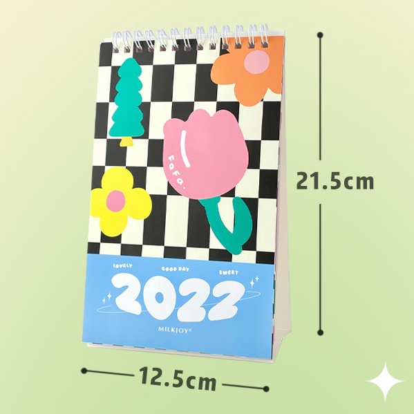 Lịch Để Bàn 2022 Caro Checkerboard