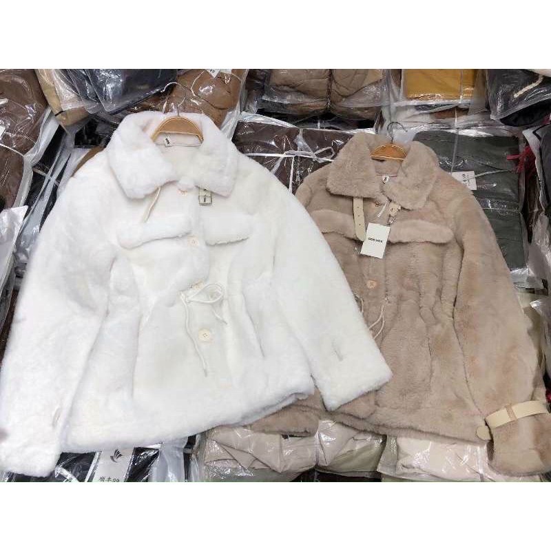 Áo khoác tho lông rút eo hàng l1