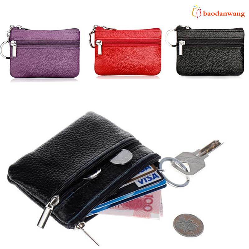 PU Leather Coin Purses Women's Small Change Money Bags Wallets Key Holder Case Mini Pouch Zipper