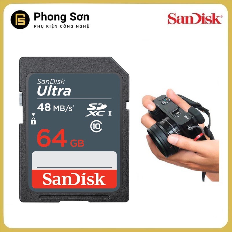 Thẻ nhớ SDXC 64GB Ultra 320x 48mb/s Sandisk | BigBuy360 - bigbuy360.vn