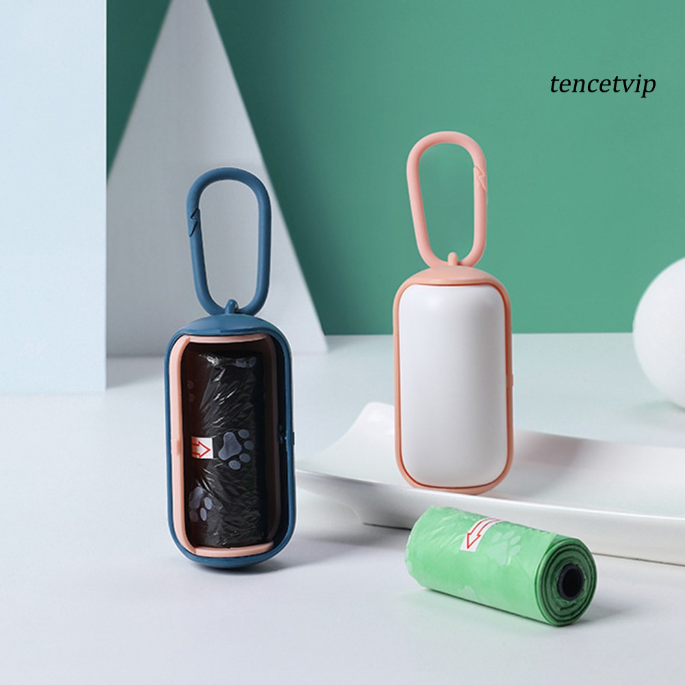 Hộp đựng kèm túi rác nylon vệ sinh cho thú cưng tiện dụng khi đi du lịch
