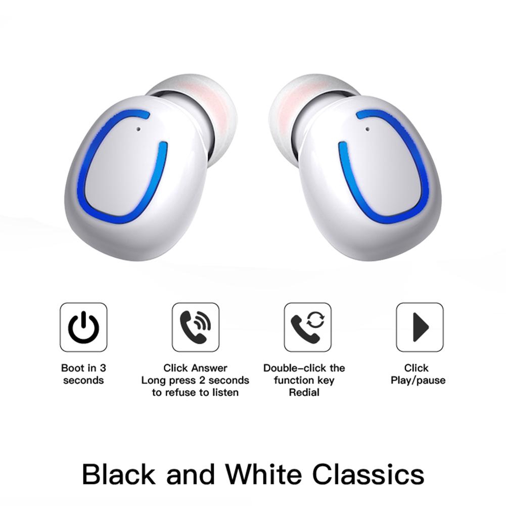 Xi11 TWS Bluetooth Earphones Wireless In-Ear Earbuds Headset w/Charging Box