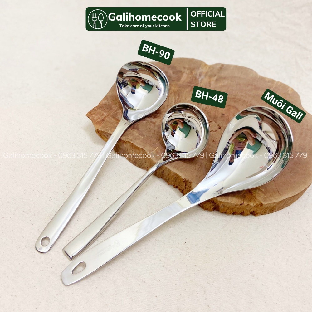 Muôi múc canh INOX 304 (Vá múc canh, ăn lẩu) Môi múc canh cao cấp,sang trọng  Châu Âu | GaliHomecook Soup ladle