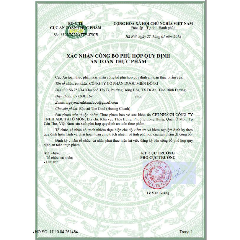 Bột sủi thanh nhiệt,giải độc gan The Cool( hộp 10 gói) | Thế Giới Skin Care