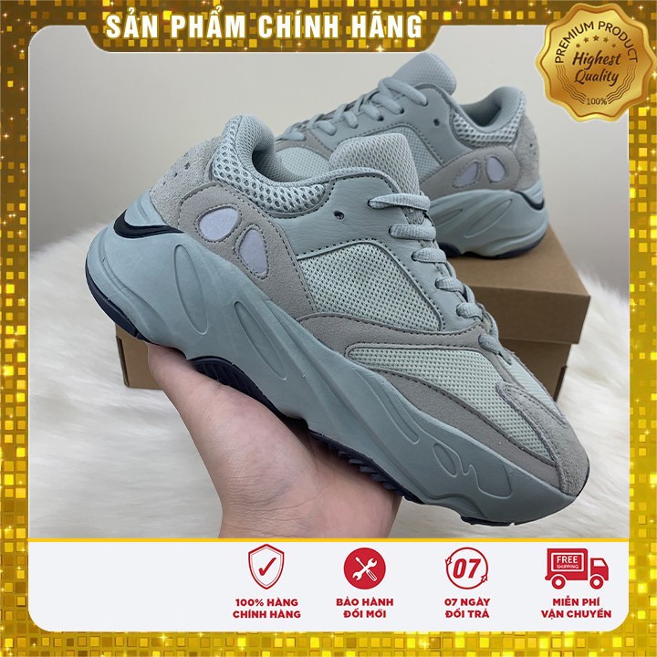 Giày thể thao yz 700 màu kem (Sale sốc giày hot trend) giày ôm dáng, độn đế full box tặng kèm móc khóa