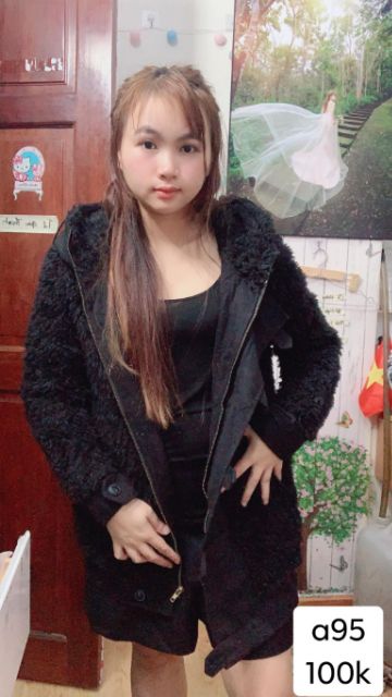 Áo khoác lông có nón. A95 | BigBuy360 - bigbuy360.vn
