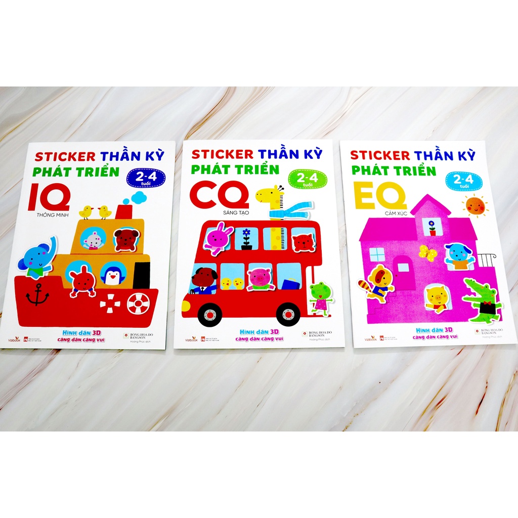 Sách - Sticker phát triển IQ - EQ - CQ