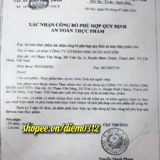 Tinh bột nghệ Xuân Nguyên 75g