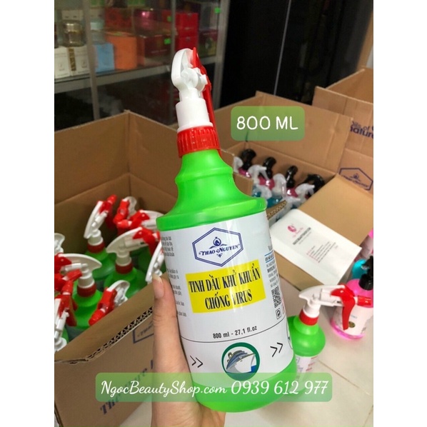Tinh dầu sả chanh xịt khuẩn Thảo Nguyên