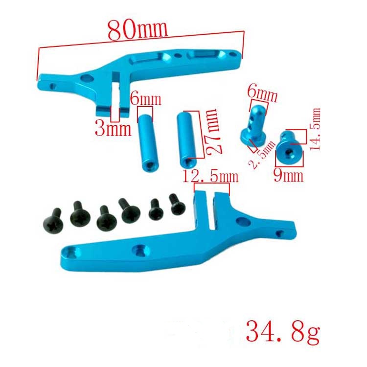 Xe Rc 106044Phụ Kiện Cánh Gió Bằng Nhôm06017 Cho Xe Điều Khiển HSP 1:10