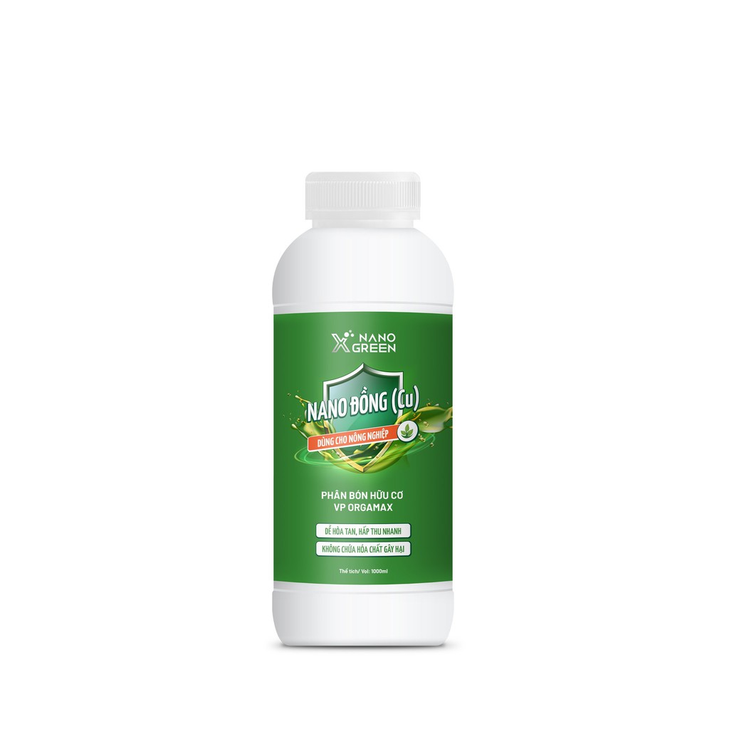 Nano Xgreen Nano Đồng (Cu) 100ml AHT Corp - Phân bón hữu cơ chuyên dùng trong nông nghiệp - XGCU100