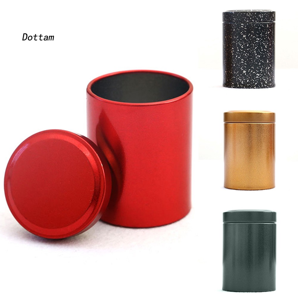 Set 2 Hộp Thiếc Mini Đựng Trà/Cà Phê Tiện Dụng