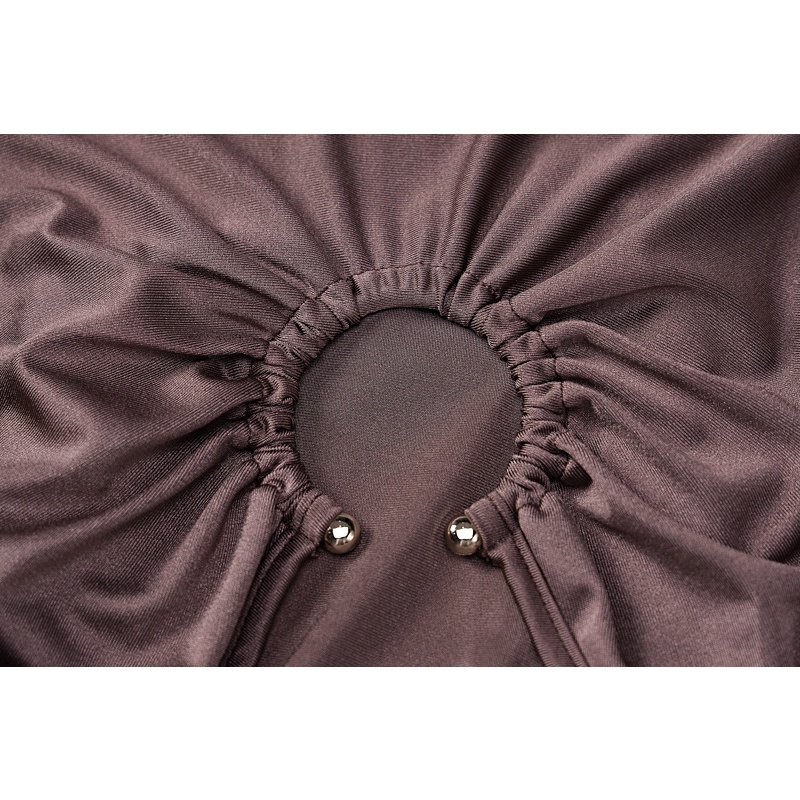 Đầm Tay Dài Cổ Tròn Dáng Ôm Thời Trang Đường Phố Cá Tính Cho Nữ