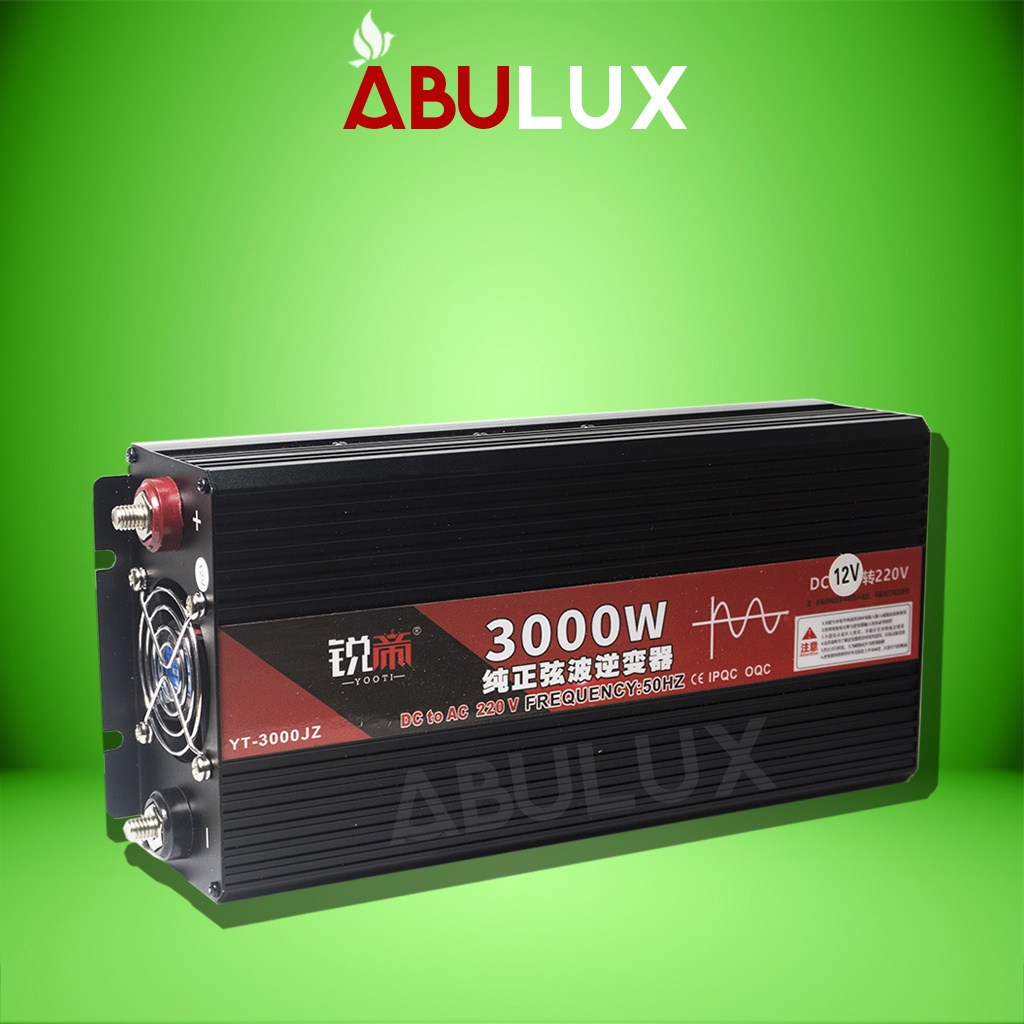 Bộ đổi điện 12v sang 220v, bộ kích điện công suất đỉnh 3000w