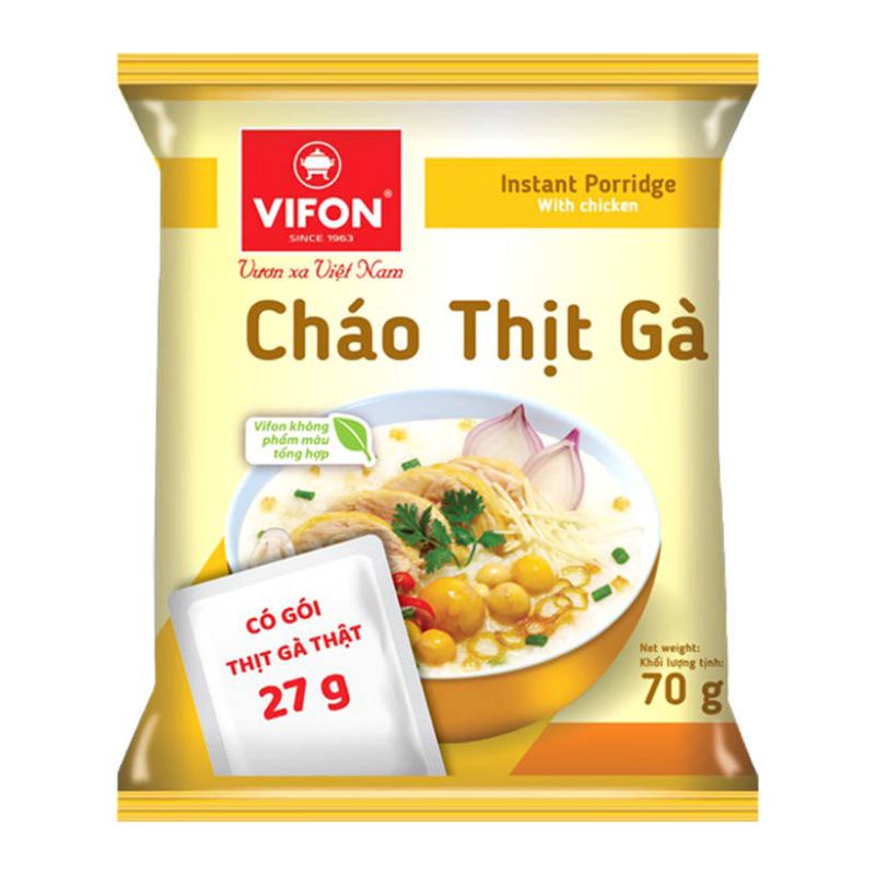 Cháo Vifon thịt gà - 1 Thùng 50 gói x 70g