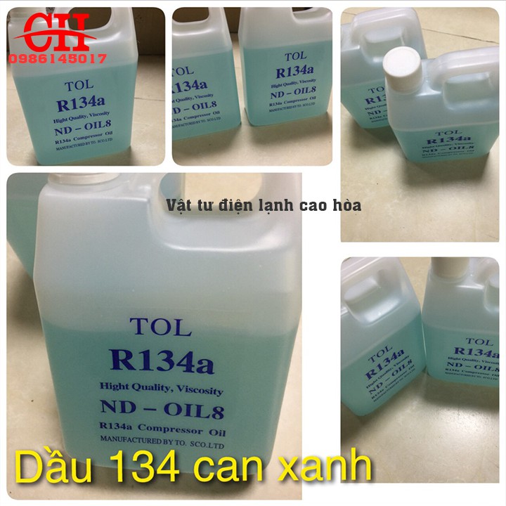 Dầu Lạnh  R134 Can Xanh 1L