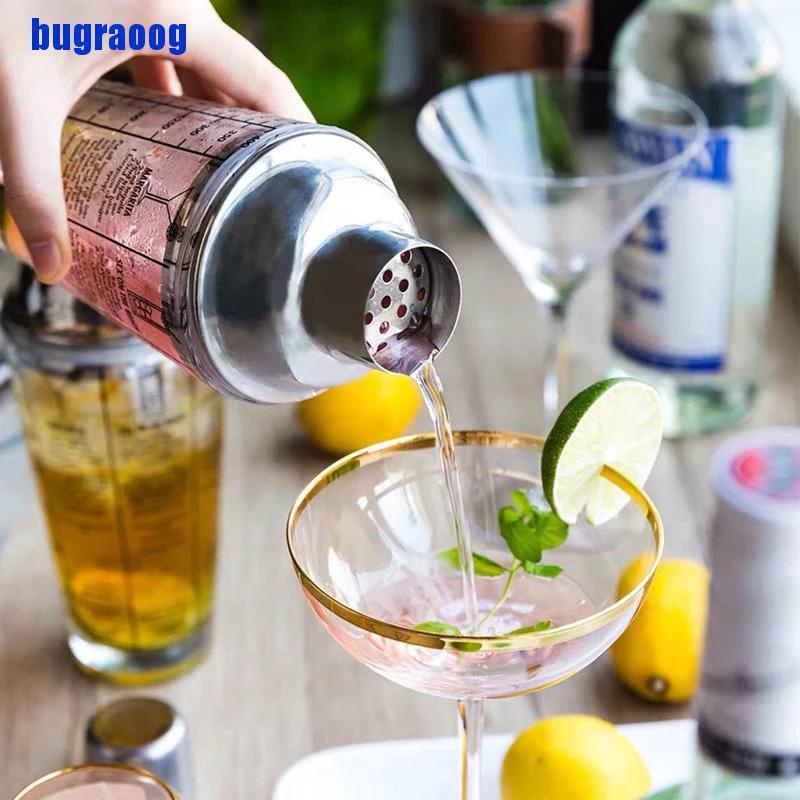 【bug】Martini Cocktail Shaker Scale Glass champagne Wine Beverage Mixer Shaker Bottle