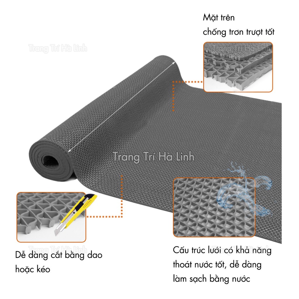 Thảm nhựa lưới chống trơn trượt dạng lưới khổ 0.9mx0.5m giá rẻ