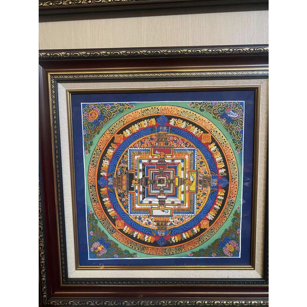 [Pháp Bảo Minh Châu] Tranh Mandala Nepal có khung (CHÁT CHỌN MẪU)