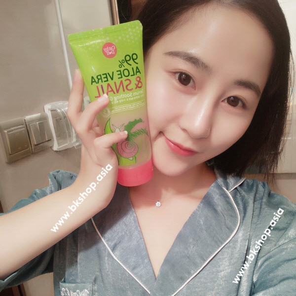 [ Auth Thái ] Gel lô hội ốc sên Cathy Doll Aloe Vera & Snail Serum Soothing 60G