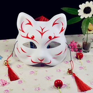 Mặt nạ hóa trang bằng PVC  - mặt nạ vẽ mèo nhiều mẫu tùy chọn