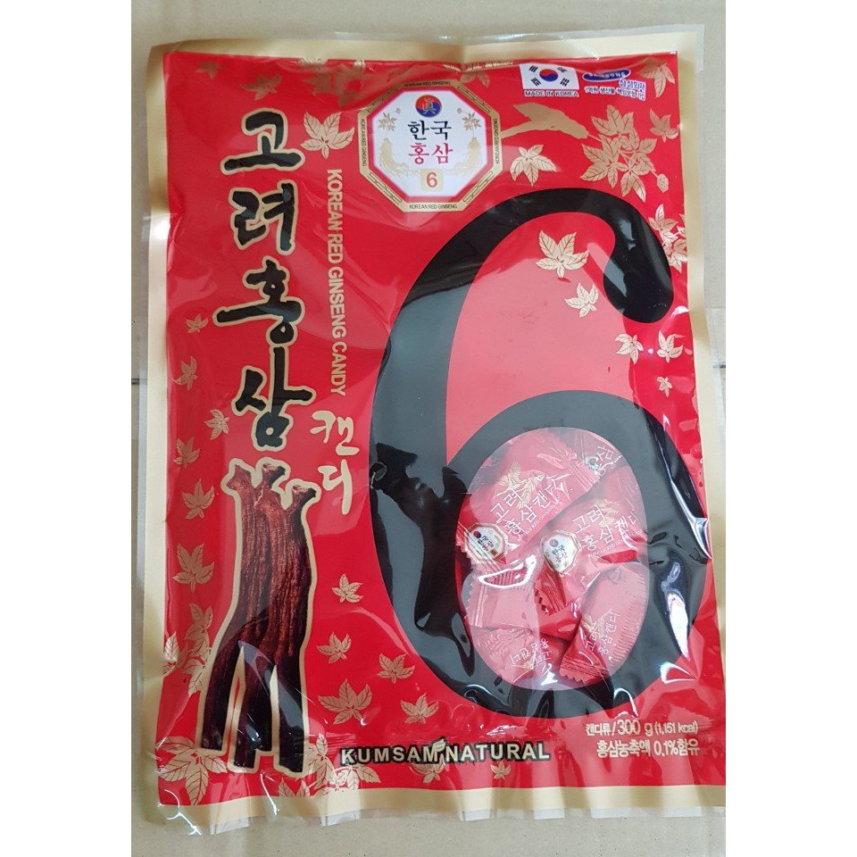 Kẹo Hồng Sâm Kumsam Hàn Quốc 300g