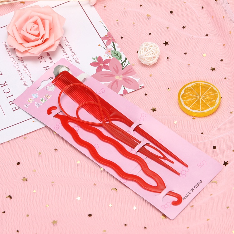 Bộ Phụ Kiện Tóc Dụng Cụ Tạo Kiểu Tóc Nữ Wina Bộ 4 Món Tạo Kiểu Tóc Wina