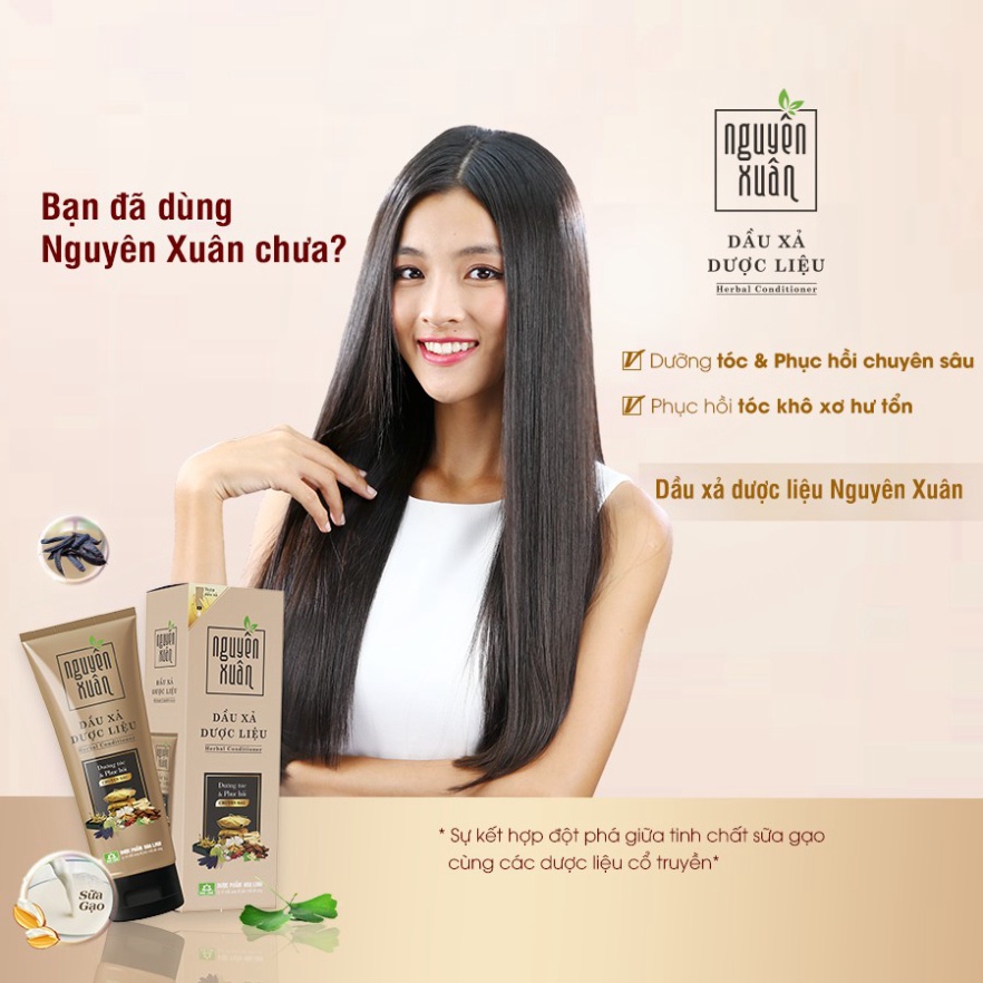 ✔️CHÍNH HÃNG✔️ Bộ sản phẩm Dầu gội 200ml và Dầu xả 180ml Nguyên Xuân dưỡng tóc chuyên sâu