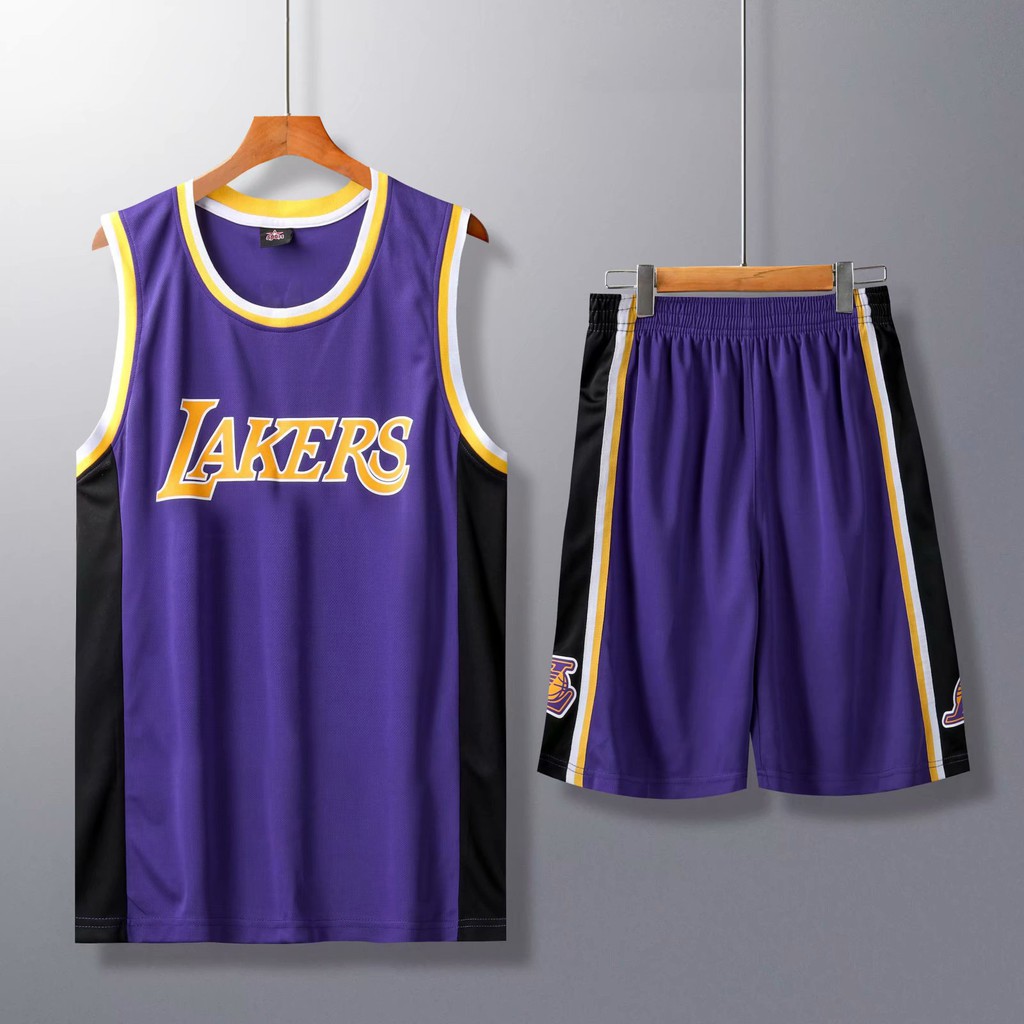 Bộ Quần Áo Bóng Rổ Los Angeles Lakers Phiên Bản Thành Phố Cho Người Lớn