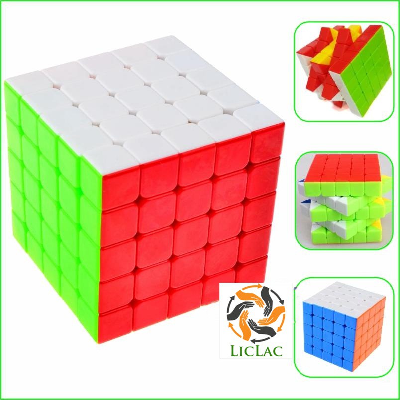 Rubik Cube - Ju Xing Toys 5x5x5 Cao Cấp Không Viền Loại Tốt DẠ QUANG Siêu Mượt