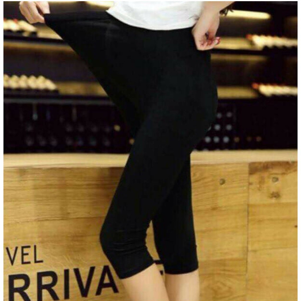 Quần lửng bầu, quần bầu ngố legging - Chất umi cotton mềm đẹp co dãn 4 chiều - đủ size đến 90kg