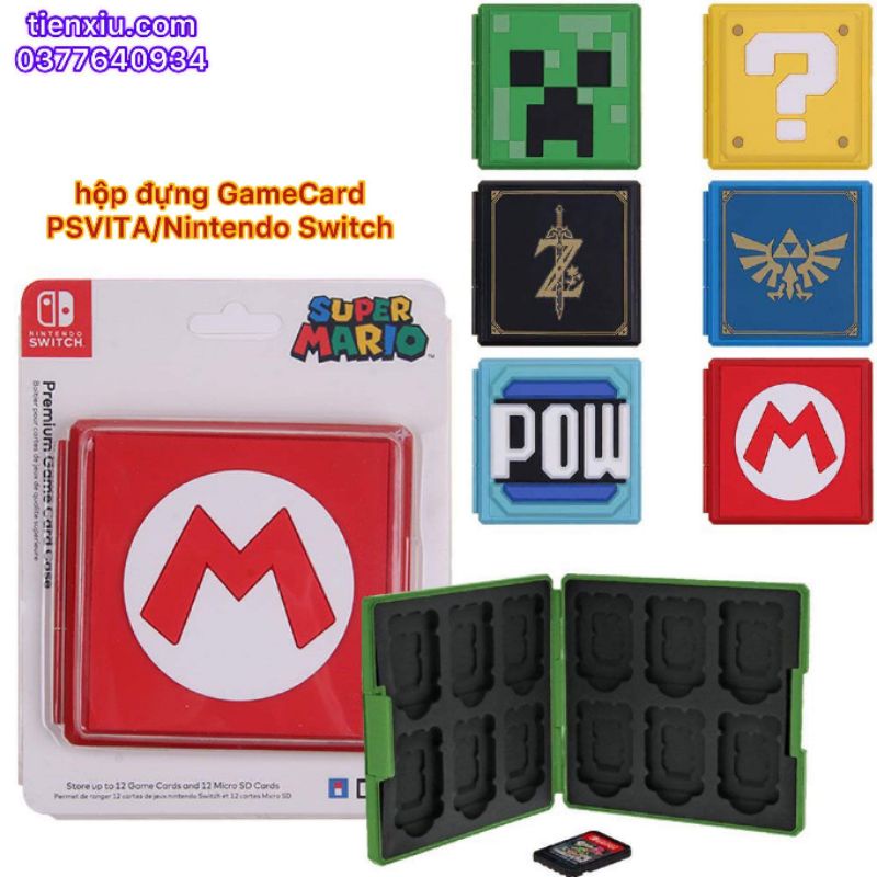 Hộp đựng băng game Nintendo Switch 40 mẫu cho máy nintendo switch lite GameCard box