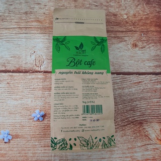 TẶNG 10 TÚI LỌC - Bột cafe nguyên trái, không rang Viethealthy  1kg - Bột coffee enema