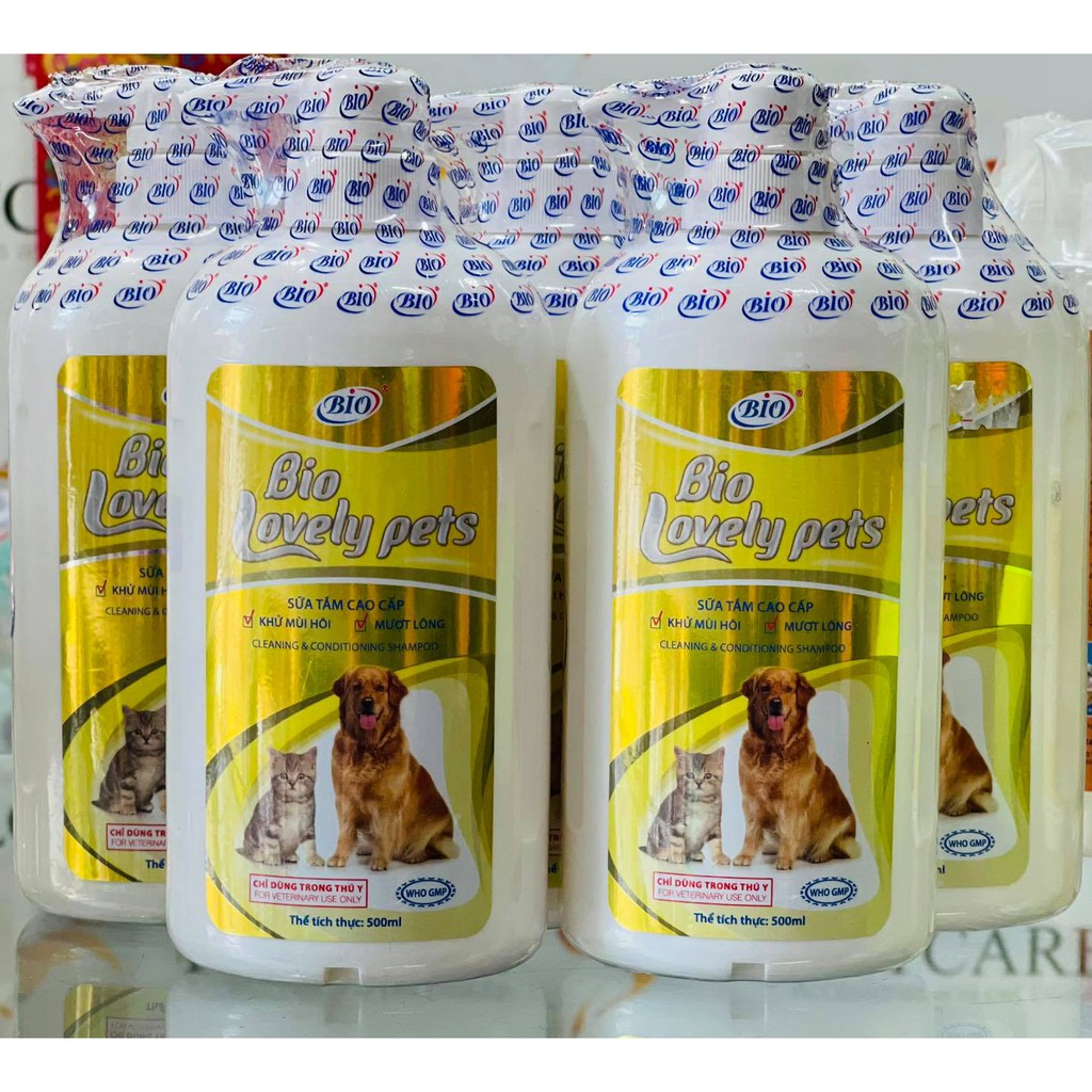 [ Hàng Chính Hãng] BIO-LOVELY PETS 150ml, 200 ml, 450ml, 500ML. SỮA TẮM DƯỠNG LÔNG DA, NGỪA VE GHẺ CHÓ MÈO