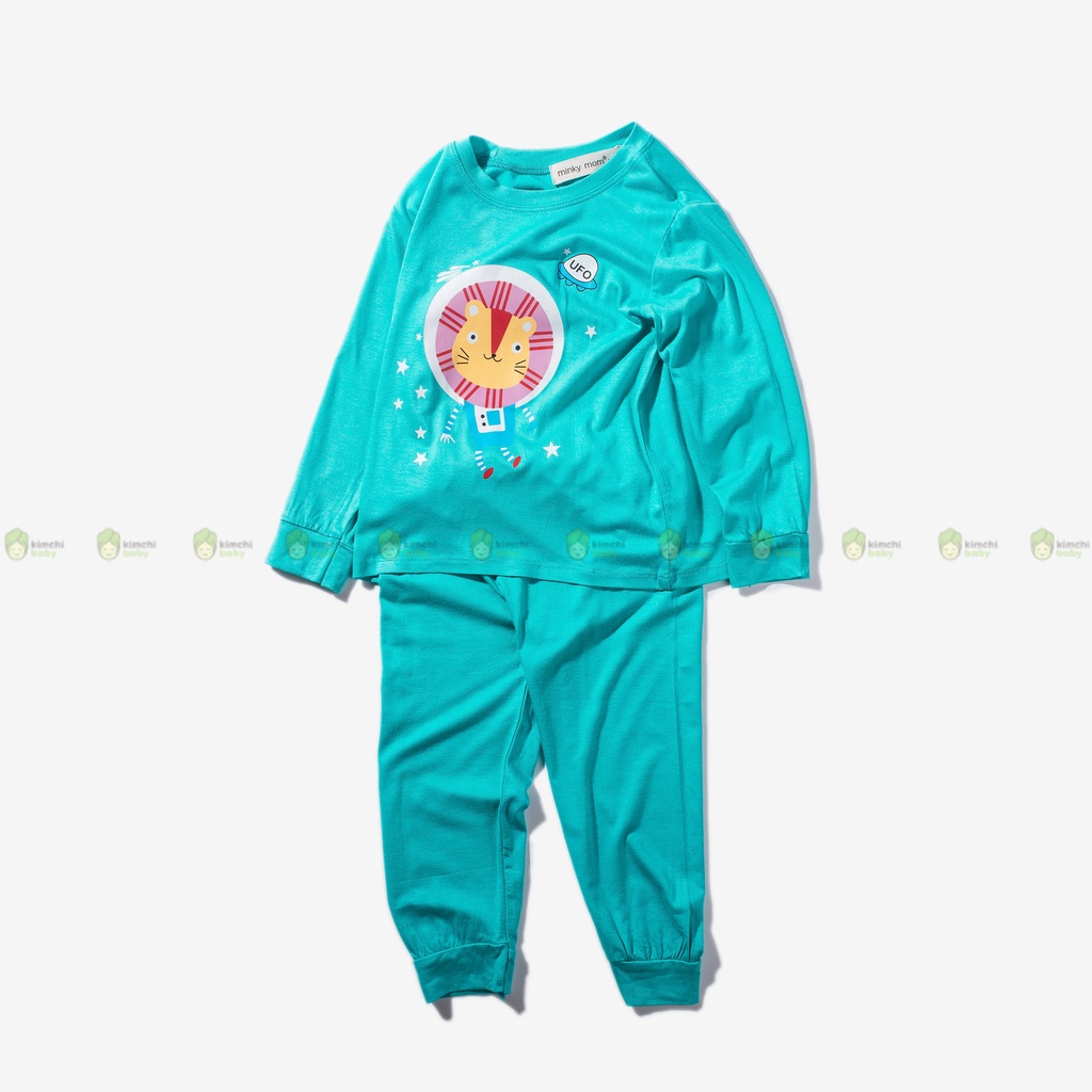 [SZ ĐẠI]Bộ Dài Tay Cho Bé Trai, Bé Gái Vải Thun Lạnh Minky Mom Hoạ Tiết Voi Hồng, Đồ Bộ Dài Tay Cho Bé Mặc Nhà MKMTD2206