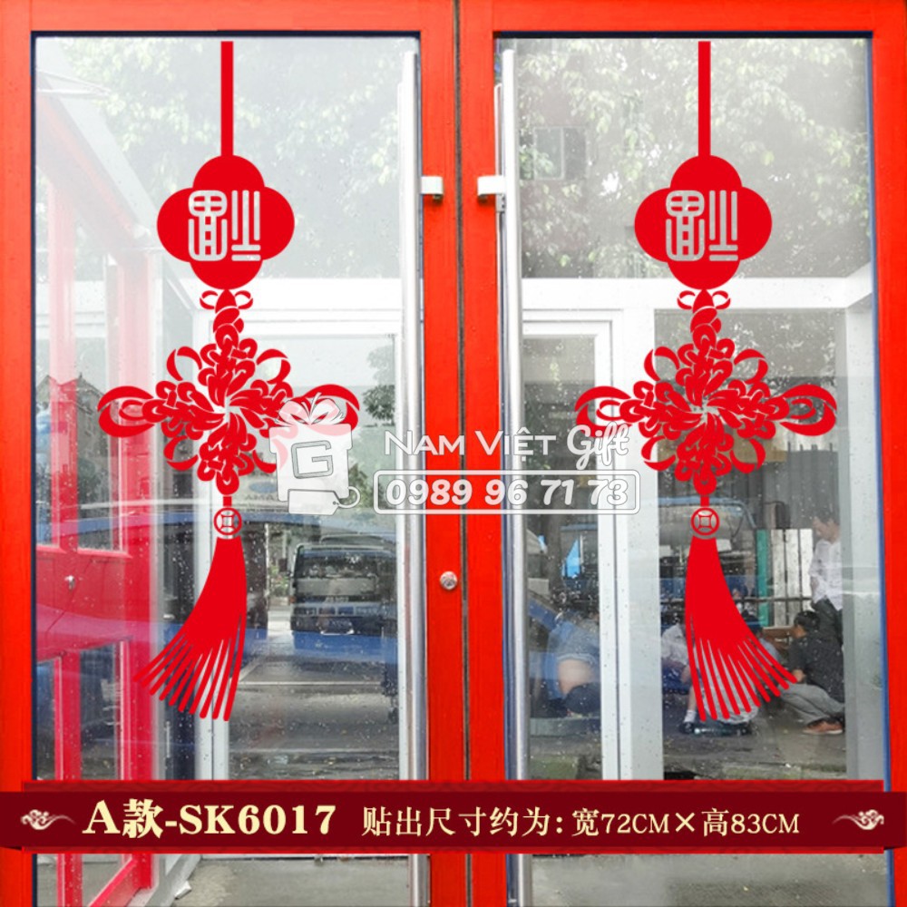 Decal Trang Trí Tết Dán Kính Với Nhiều Mẫu Xuân 2024