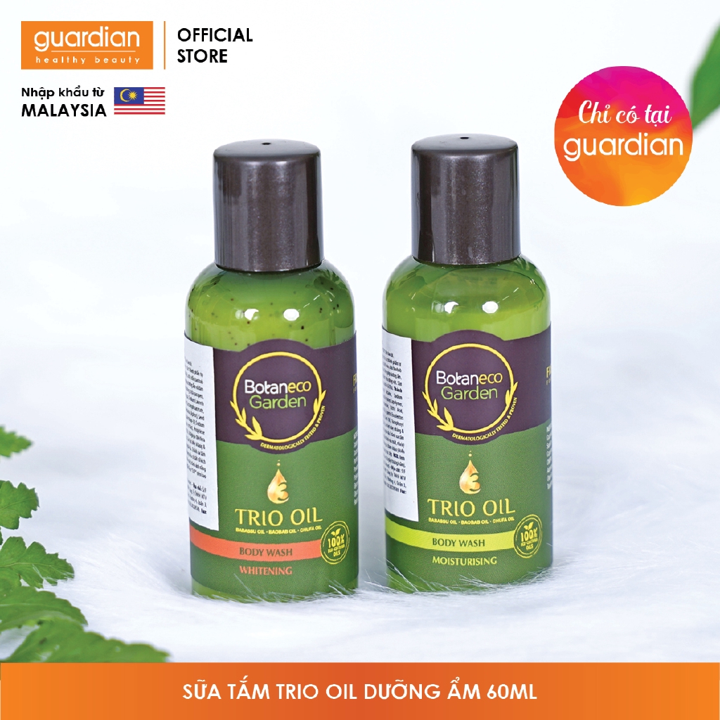 Sữa tắm Botaneco Garden Trio Oil dưỡng ẩm 60ml | BigBuy360 - bigbuy360.vn