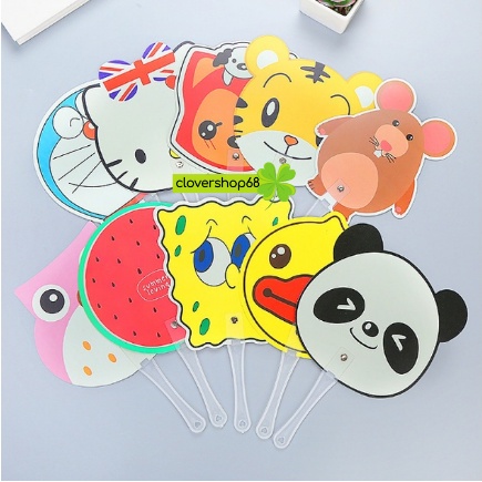 Quạt nhựa kute xua tan nắng hè🍀Clovershop68🍀