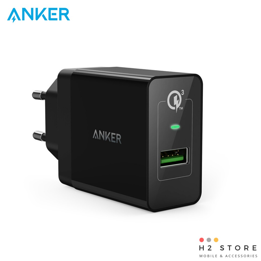 Sạc Anker 1 Cổng 18w, Quick Charge 3.0 (có PowerIQ) - [PowerPort+ 1] - A2013