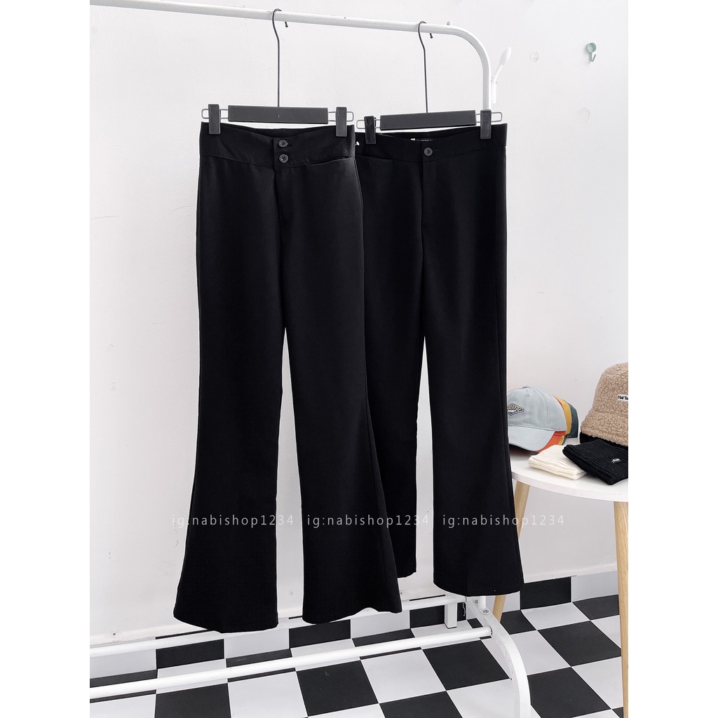 Quần Tây Nữ Ống Loe Lưng Cao Mã 173 - Nabishop1234 (ẢNH THẬT)