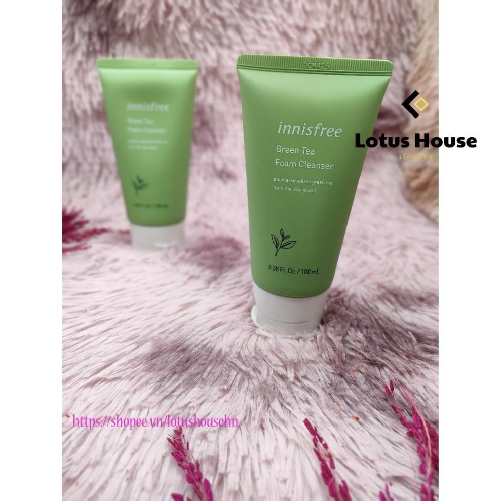 Sữa rửa mặt trà xanh innisfree Green Tea Foam Cleanser 150ml 100ml