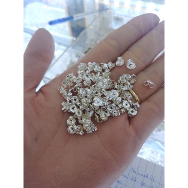 Chốt bạc 925 chốt bông tai bảo hành vĩnh viễn bạc