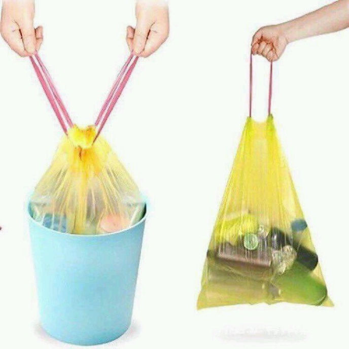 Cuộn Túi Nilon Đựng Rác Có Quai Rút, Rất Tiện Dụng, Sạch Sẽ,. TakyHome 5620.ĐT.Lv