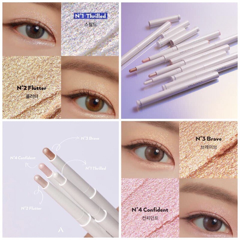 Bút nhũ tiện dụng UNLEASHIA Pretty Easy Glitter Stick 2g