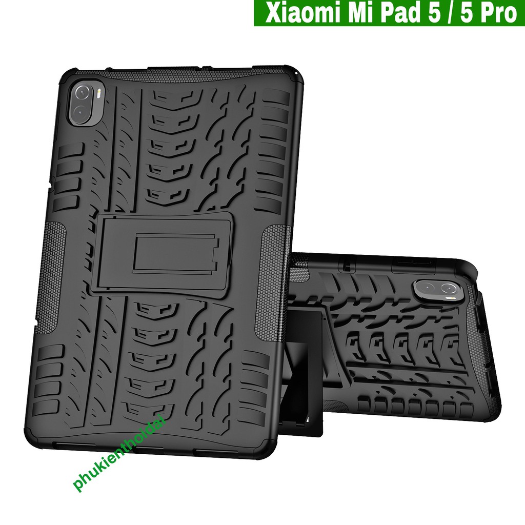 Ốp lưng Xiaomi Mi Pad 5 / Mi Pad 5 Pro chống sốc kiểu dáng siêu nhân giá đỡ xem phim chống va đập mạnh siêu bền