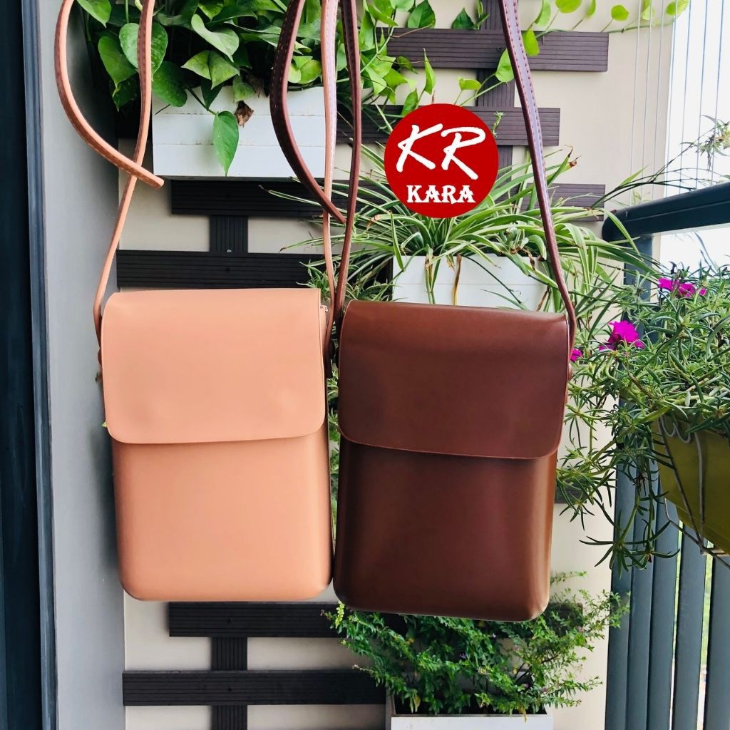 (Cao cấp) Túi đeo chéo đựng điện thoại KR430- Size 19*13*5cm, Da PU bóng cao cấp, 4 màu lựa chọn- KARA 430