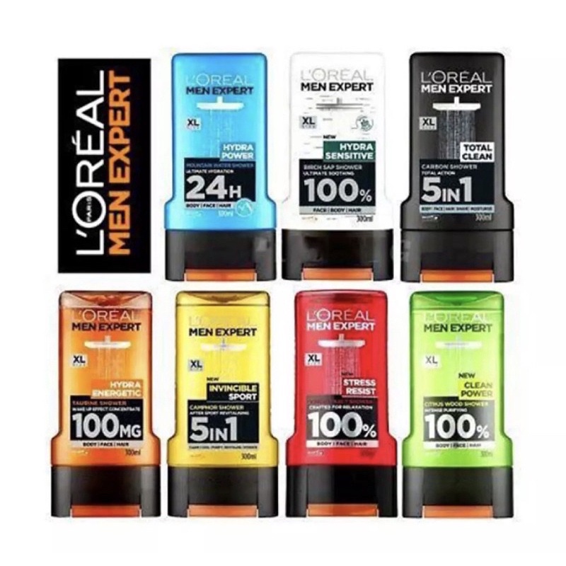 Sữa Tắm Gội Dạng Gel 3IN1 Loreal For Men 300ml Pháp