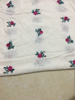 Vải Linen chất đẹp thêu kĩ