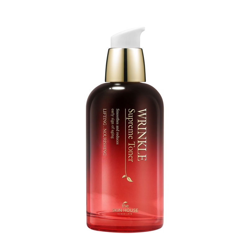 T23 - THE SKIN HOUSE WRINKLE SUPPREME TONER - Nước hoa hồng sâm nấm cung đình giúp thải độc tố &amp; sáng mịn da